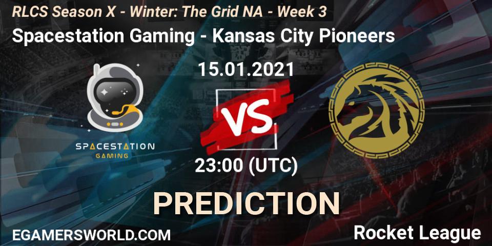 Pronóstico Spacestation Gaming - Kansas City Pioneers. 15.01.2021 at 23:00, Rocket League, RLCS Season X - Winter: The Grid NA - Week 3