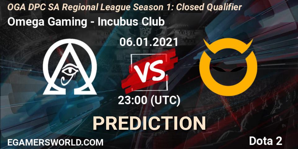 Pronóstico Omega Gaming - Incubus Club. 06.01.2021 at 23:00, Dota 2, DPC 2021: Season 1 - South America Closed Qualifier