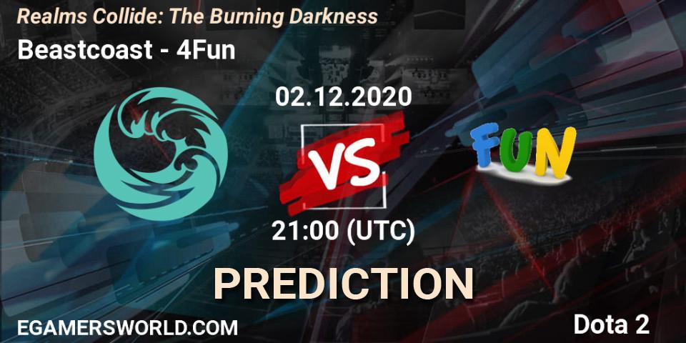 Pronóstico Beastcoast - 4Fun. 03.12.2020 at 00:04, Dota 2, Realms Collide: The Burning Darkness