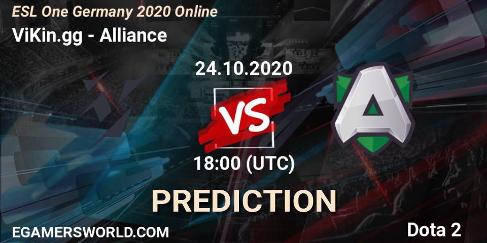 Pronóstico ViKin.gg - Alliance. 24.10.2020 at 15:00, Dota 2, ESL One Germany 2020 Online