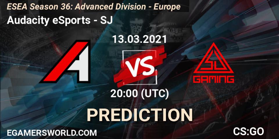 Pronóstico Audacity eSports - SJ. 14.03.2021 at 20:00, Counter-Strike (CS2), ESEA Season 36: Europe - Advanced Division