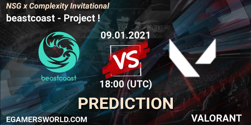 Pronóstico beastcoast - Project !. 09.01.2021 at 21:00, VALORANT, NSG x Complexity Invitational