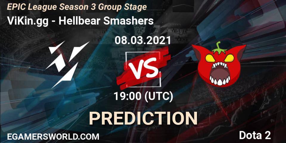 Pronóstico ViKin.gg - Hellbear Smashers. 08.03.2021 at 21:05, Dota 2, EPIC League Season 3 Group Stage