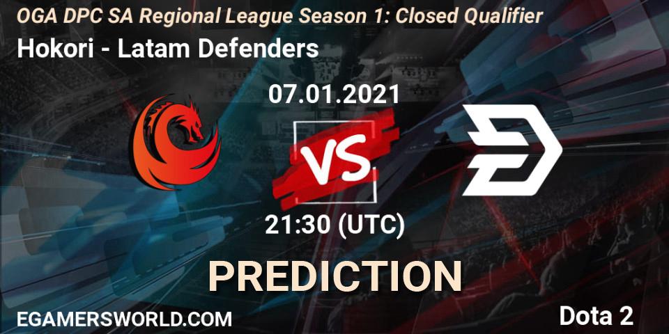 Pronóstico Hokori - Latam Defenders. 07.01.2021 at 21:30, Dota 2, DPC 2021: Season 1 - South America Closed Qualifier