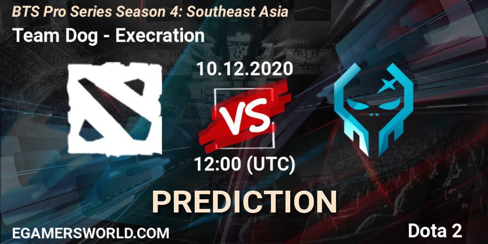 Pronóstico Team Dog - Execration. 10.12.2020 at 13:12, Dota 2, BTS Pro Series Season 4: Southeast Asia