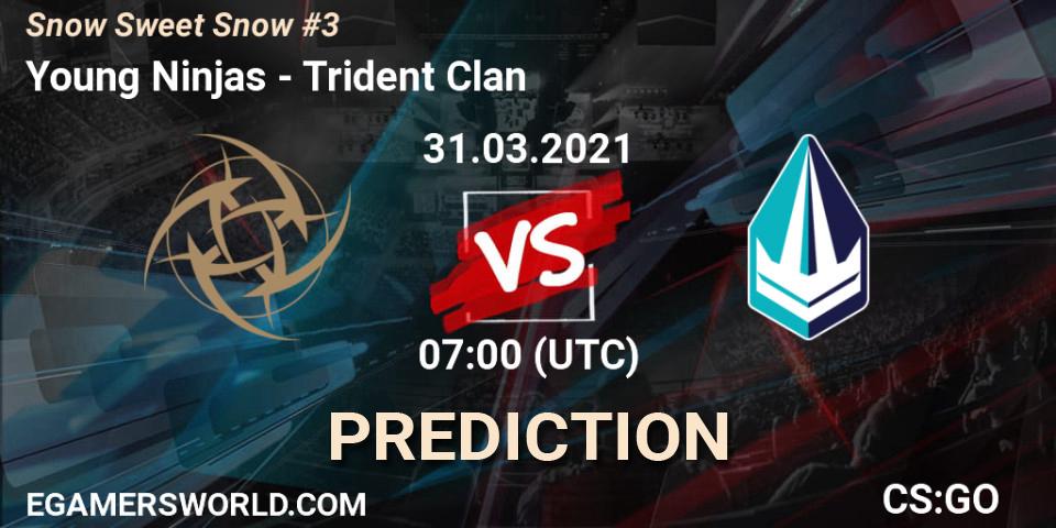 Pronóstico Young Ninjas - Trident Clan. 31.03.2021 at 07:00, Counter-Strike (CS2), Snow Sweet Snow #3