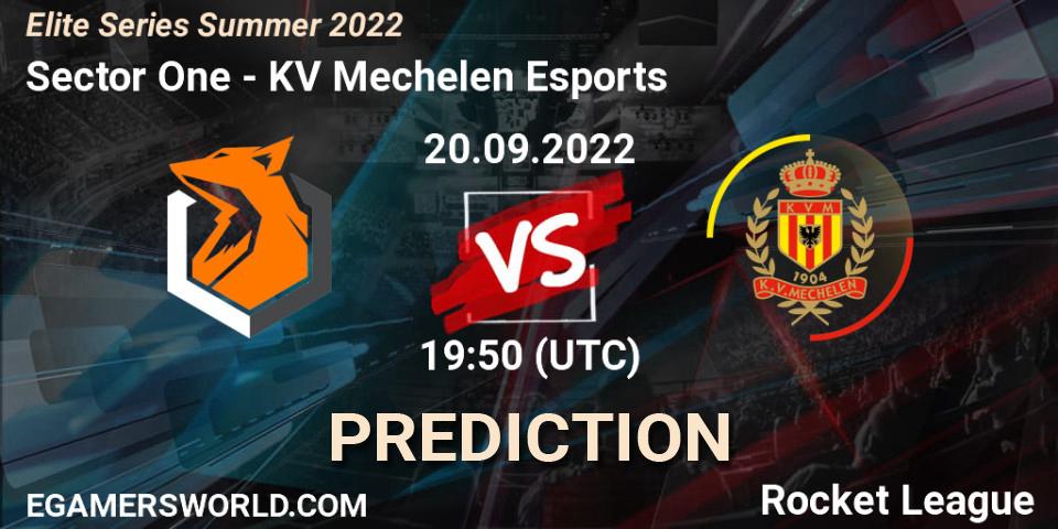 Pronóstico Sector One - KV Mechelen Esports. 20.09.22, Rocket League, Elite Series Summer 2022