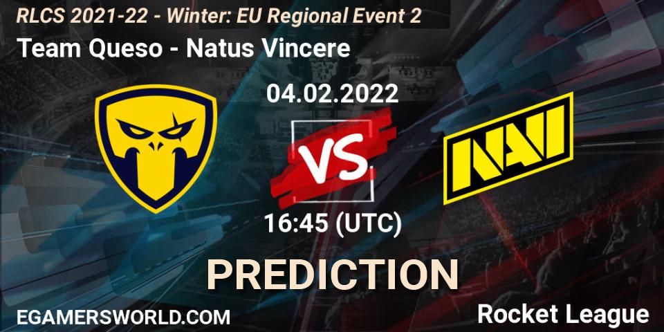 Pronóstico Team Queso - Natus Vincere. 04.02.2022 at 16:45, Rocket League, RLCS 2021-22 - Winter: EU Regional Event 2