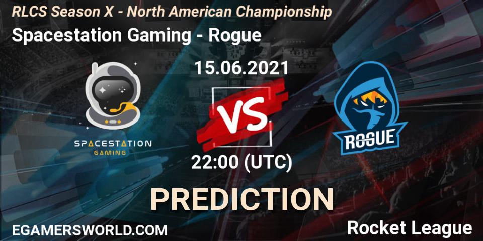 Pronóstico Spacestation Gaming - Rogue. 15.06.21, Rocket League, RLCS Season X - North American Championship