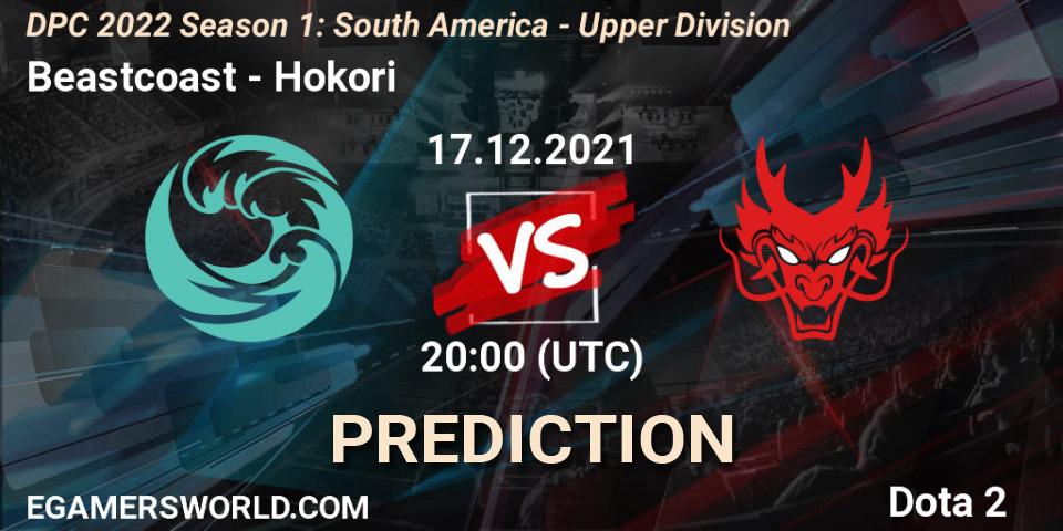 Pronóstico Beastcoast - Hokori. 17.12.2021 at 20:11, Dota 2, DPC 2022 Season 1: South America - Upper Division
