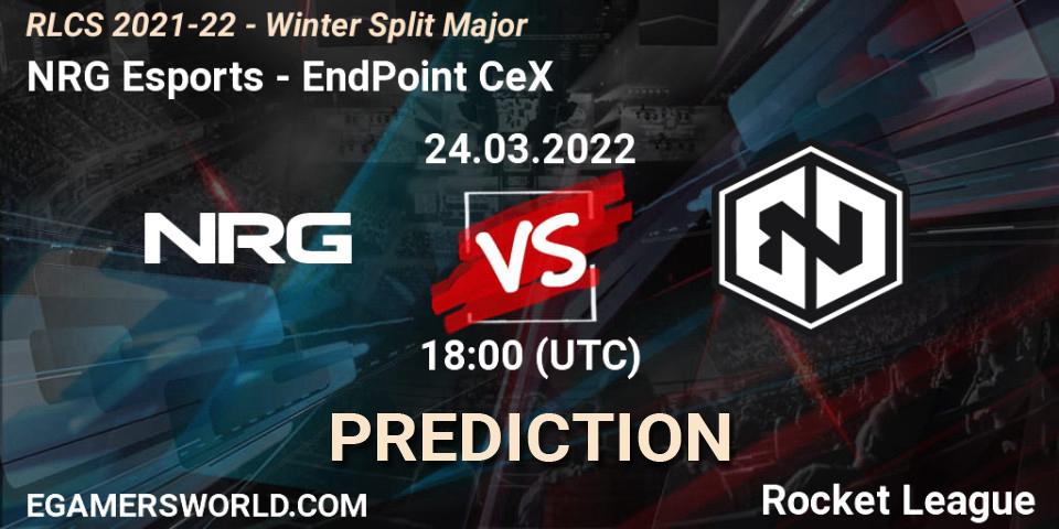 Pronóstico NRG Esports - EndPoint CeX. 24.03.2022 at 20:00, Rocket League, RLCS 2021-22 - Winter Split Major