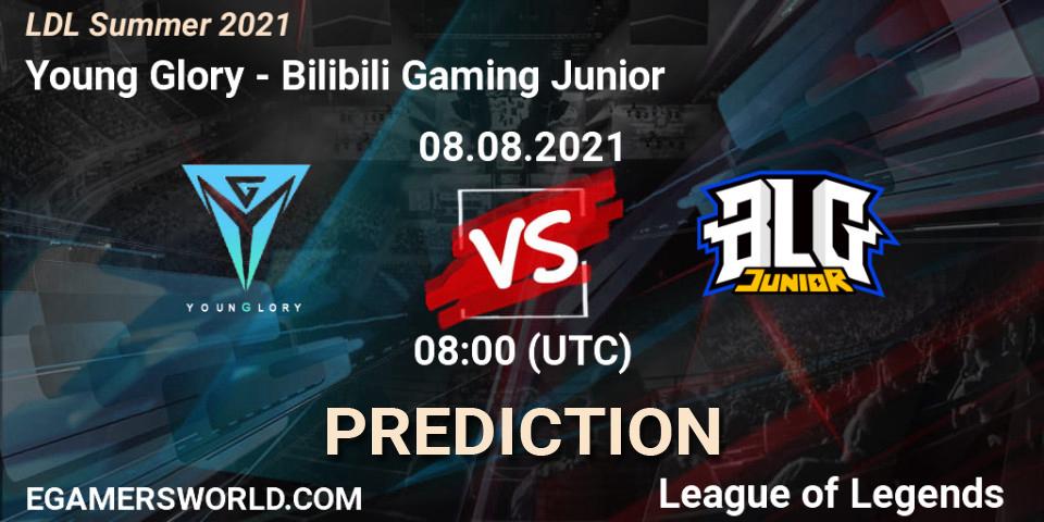 Pronóstico Young Glory - Bilibili Gaming Junior. 08.08.2021 at 08:30, LoL, LDL Summer 2021