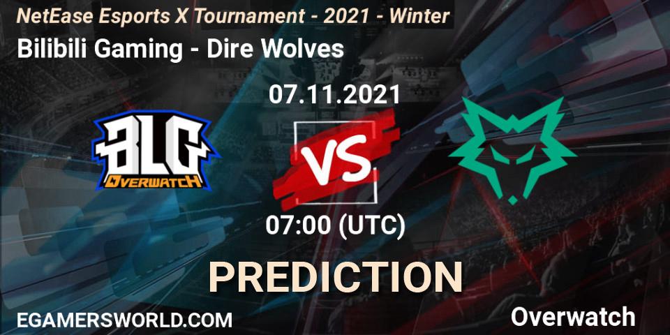 Pronóstico Bilibili Gaming - Dire Wolves. 07.11.21, Overwatch, NetEase Esports X Tournament - 2021 - Winter