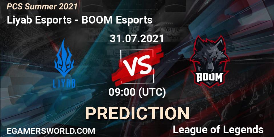 Pronóstico Liyab Esports - BOOM Esports. 31.07.2021 at 09:00, LoL, PCS Summer 2021