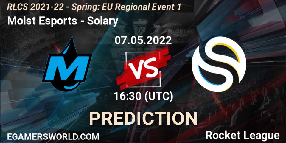 Pronóstico Moist Esports - Solary. 07.05.2022 at 16:45, Rocket League, RLCS 2021-22 - Spring: EU Regional Event 1