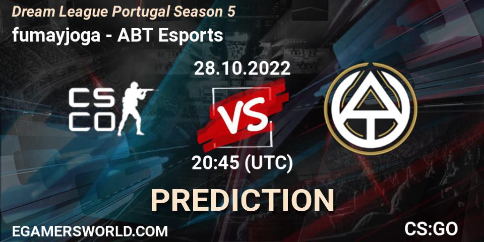 Pronóstico fumayjoga - ABT Esports. 28.10.22, CS2 (CS:GO), Dream League Portugal Season 5
