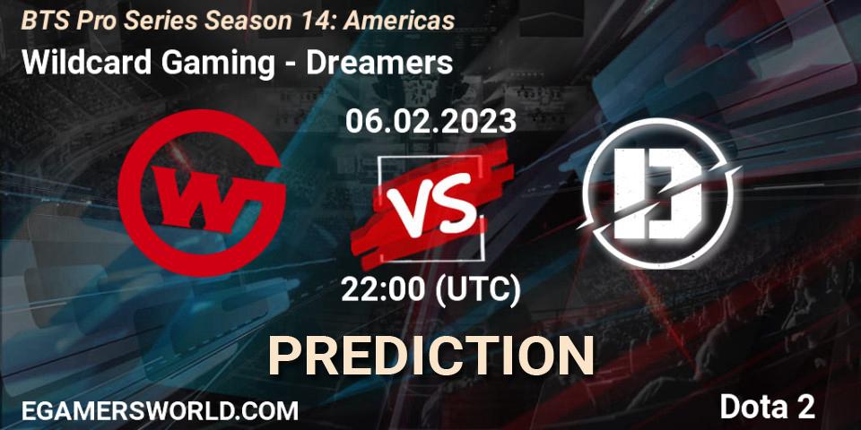 Pronóstico Wildcard Gaming - Dreamers. 06.02.23, Dota 2, BTS Pro Series Season 14: Americas