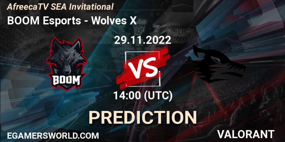 Pronóstico BOOM Esports - Wolves X. 29.11.2022 at 14:40, VALORANT, AfreecaTV SEA Invitational