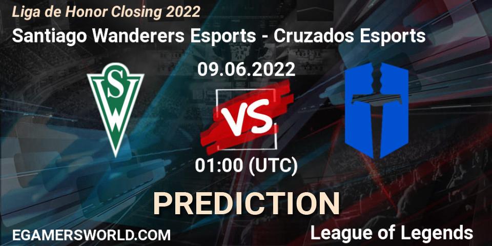Pronóstico Santiago Wanderers Esports - Cruzados Esports. 09.06.2022 at 01:00, LoL, Liga de Honor Closing 2022