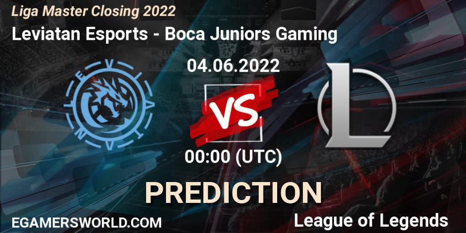 Pronóstico Leviatan Esports - Boca Juniors Gaming. 04.06.2022 at 00:00, LoL, Liga Master Closing 2022