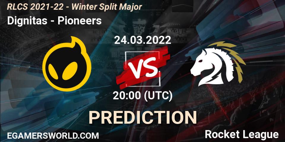 Pronóstico Dignitas - Pioneers. 24.03.2022 at 17:00, Rocket League, RLCS 2021-22 - Winter Split Major