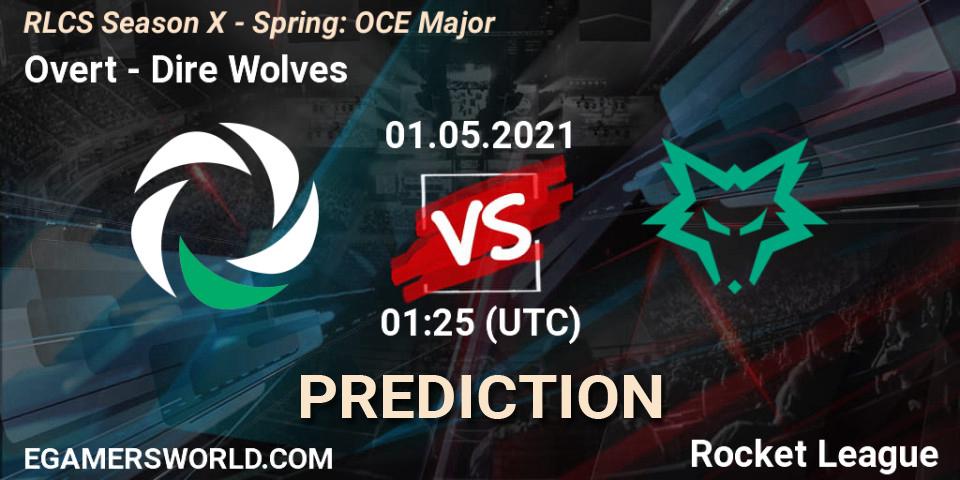 Pronóstico Overt - Dire Wolves. 01.05.2021 at 01:25, Rocket League, RLCS Season X - Spring: OCE Major