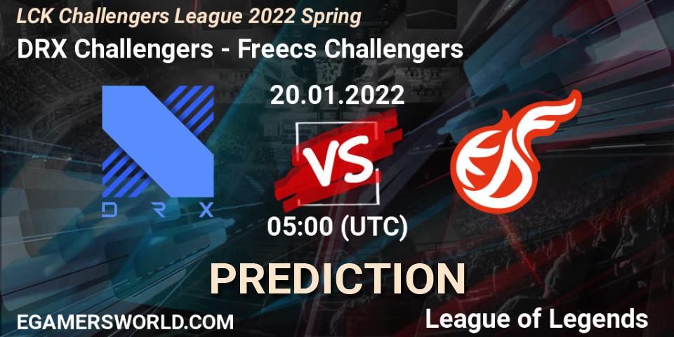 Pronóstico DRX Challengers - Freecs Challengers. 20.01.2022 at 05:00, LoL, LCK Challengers League 2022 Spring