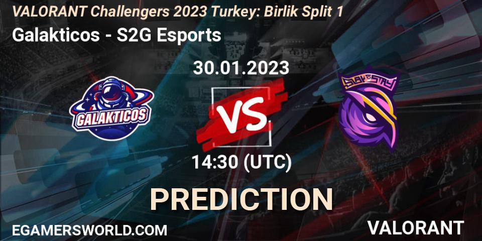 Pronóstico Galakticos - S2G Esports. 30.01.23, VALORANT, VALORANT Challengers 2023 Turkey: Birlik Split 1