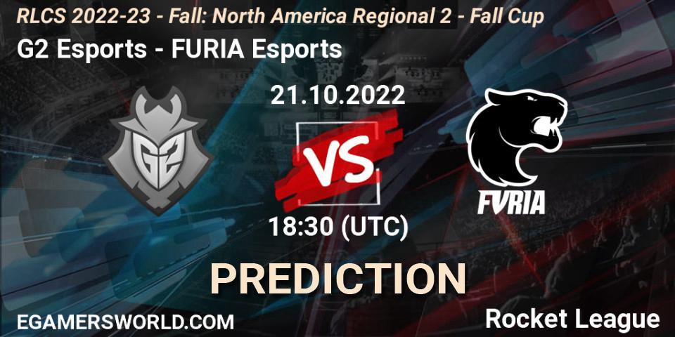 Pronóstico G2 Esports - FURIA Esports. 21.10.2022 at 18:30, Rocket League, RLCS 2022-23 - Fall: North America Regional 2 - Fall Cup