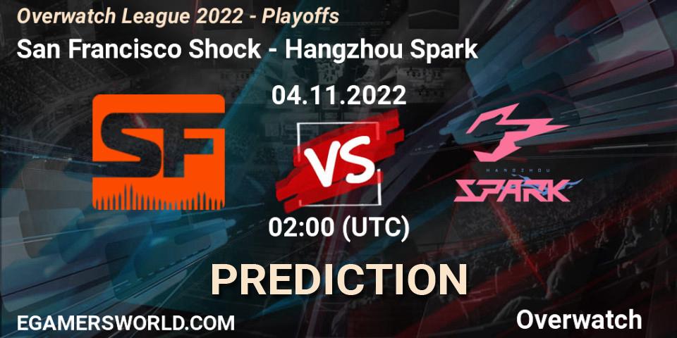 Pronóstico San Francisco Shock - Hangzhou Spark. 04.11.22, Overwatch, Overwatch League 2022 - Playoffs
