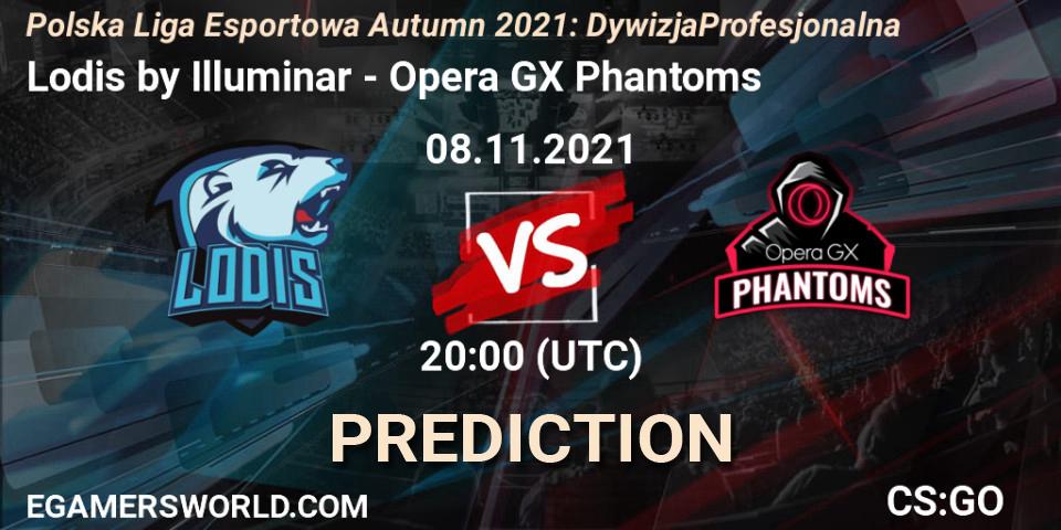 Pronóstico Lodis by Illuminar - Opera GX Phantoms. 08.11.2021 at 20:00, Counter-Strike (CS2), Polska Liga Esportowa Autumn 2021: Dywizja Profesjonalna