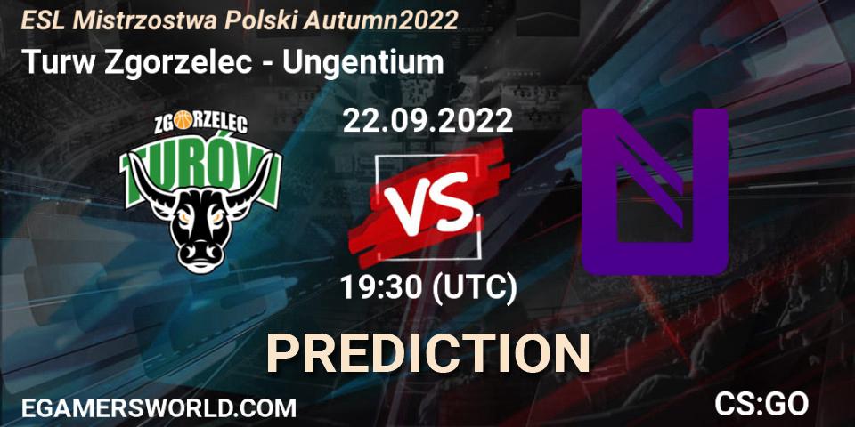 Pronóstico Turów Zgorzelec - Ungentium. 22.09.2022 at 19:30, Counter-Strike (CS2), ESL Mistrzostwa Polski Autumn 2022