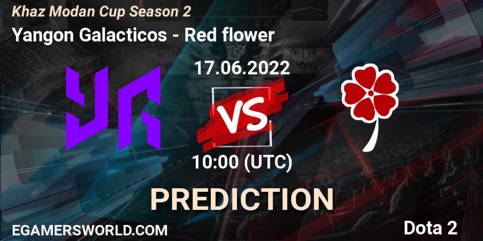 Pronóstico Yangon Galacticos - Red flower. 17.06.2022 at 09:59, Dota 2, Khaz Modan Cup Season 2