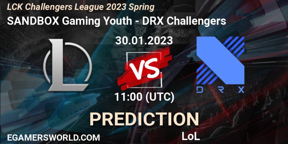 Pronóstico SANDBOX Gaming Youth - DRX Challengers. 30.01.23, LoL, LCK Challengers League 2023 Spring