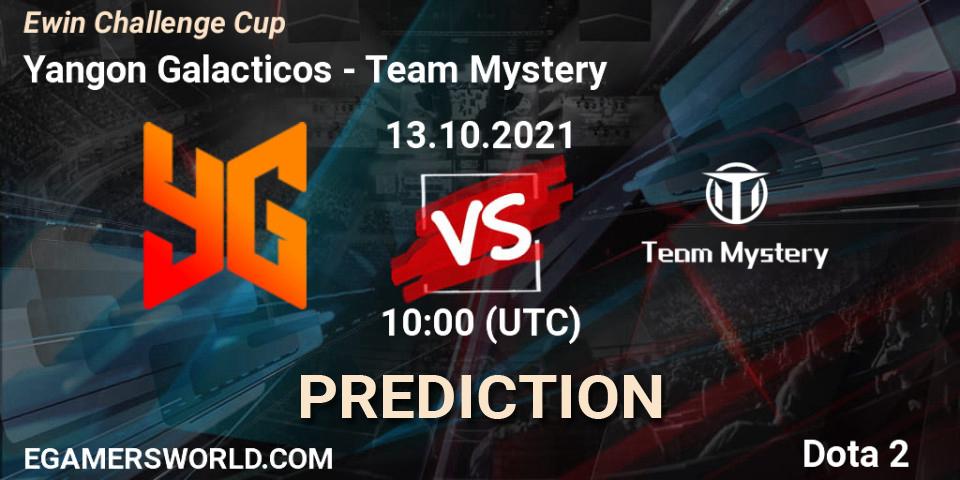 Pronóstico Yangon Galacticos - Team Mystery. 13.10.2021 at 09:42, Dota 2, Ewin Challenge Cup