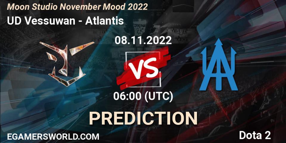 Pronóstico UD Vessuwan - Atlantis. 08.11.2022 at 06:01, Dota 2, Moon Studio November Mood 2022