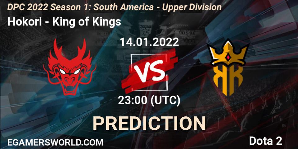 Pronóstico Hokori - King of Kings. 14.01.2022 at 23:25, Dota 2, DPC 2022 Season 1: South America - Upper Division