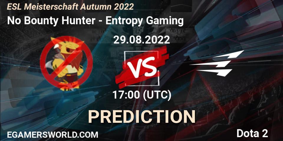 Pronóstico No Bounty Hunter - Entropy Gaming. 29.08.2022 at 17:00, Dota 2, ESL Meisterschaft Autumn 2022