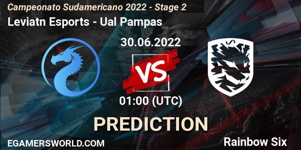 Pronóstico Leviatán Esports - Ualá Pampas. 30.06.2022 at 01:00, Rainbow Six, Campeonato Sudamericano 2022 - Stage 2