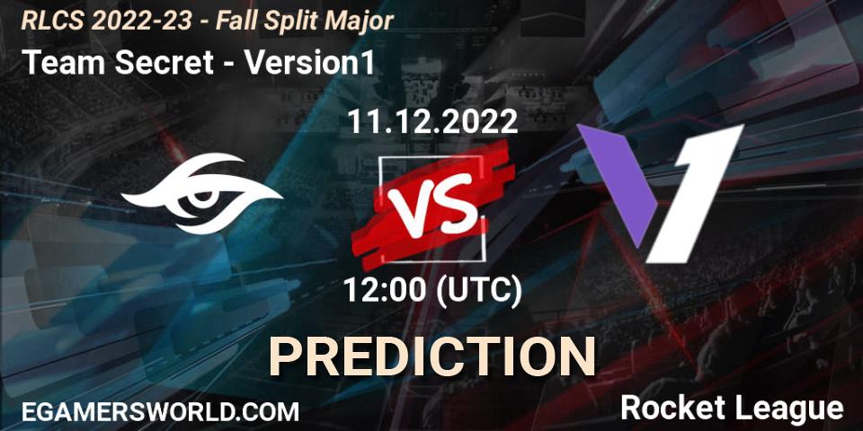 Pronóstico Team Secret - Version1. 11.12.22, Rocket League, RLCS 2022-23 - Fall Split Major