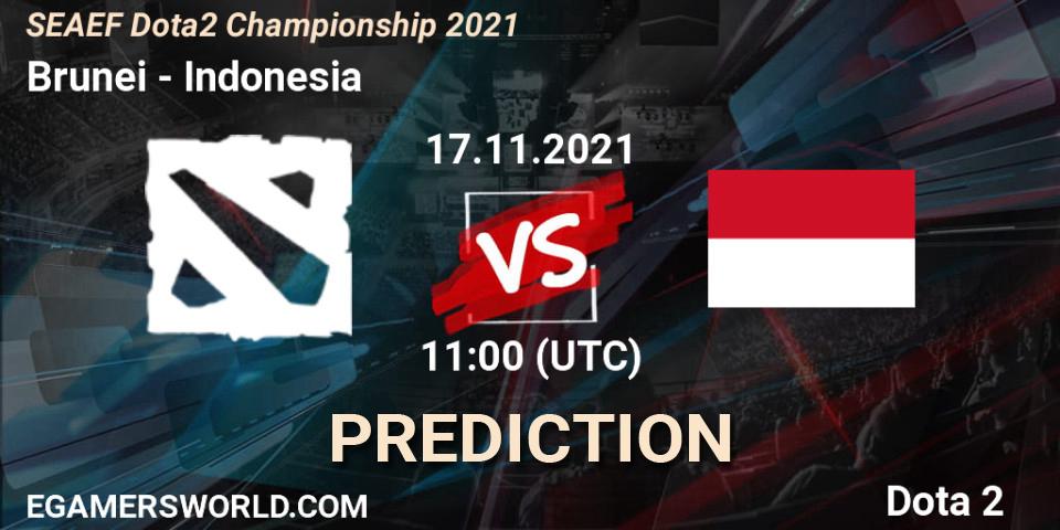 Pronóstico Brunei - Indonesia. 17.11.2021 at 11:18, Dota 2, SEAEF Dota2 Championship 2021
