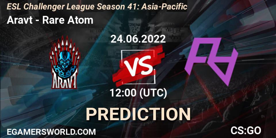Pronóstico Aravt - Rare Atom. 24.06.2022 at 12:00, Counter-Strike (CS2), ESL Challenger League Season 41: Asia-Pacific