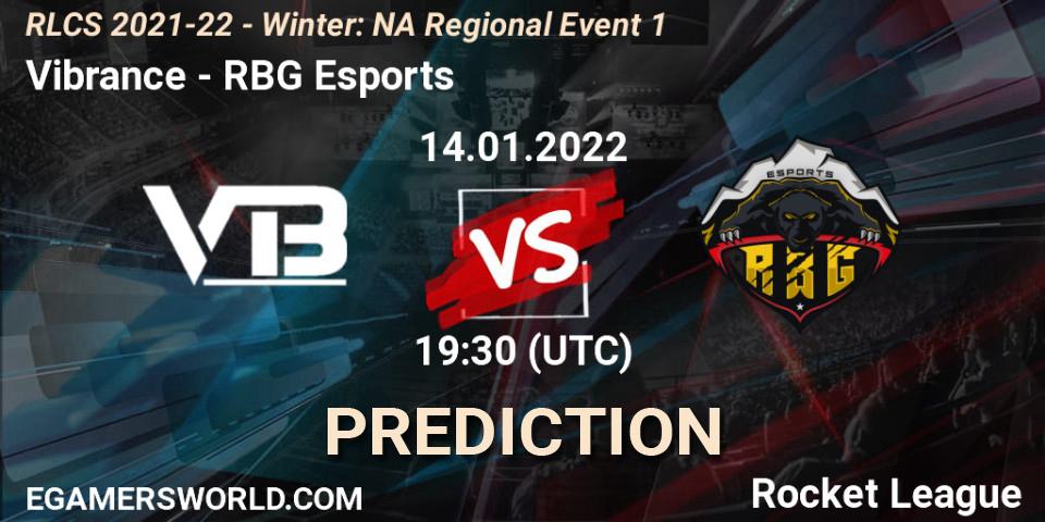 Pronóstico Vibrance - RBG Esports. 14.01.22, Rocket League, RLCS 2021-22 - Winter: NA Regional Event 1