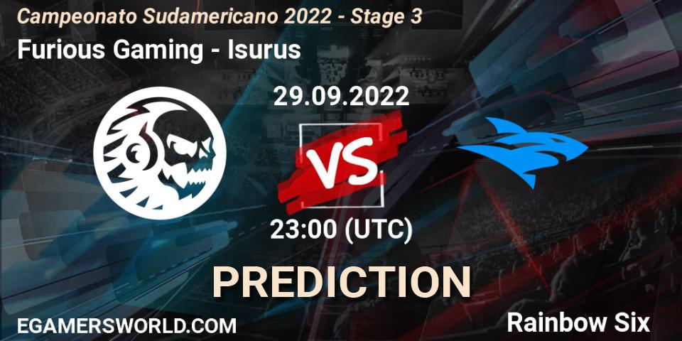 Pronóstico Furious Gaming - Isurus. 29.09.2022 at 23:00, Rainbow Six, Campeonato Sudamericano 2022 - Stage 3