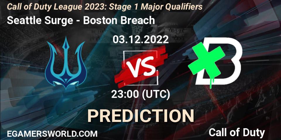 Pronóstico Seattle Surge - Boston Breach. 03.12.2022 at 23:00, Call of Duty, Call of Duty League 2023: Stage 1 Major Qualifiers