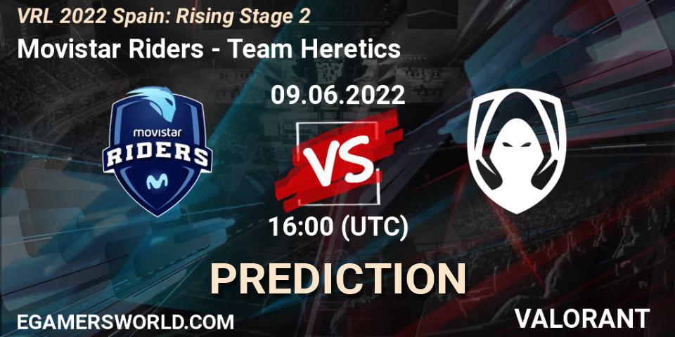 Pronóstico Movistar Riders - Team Queso. 09.06.2022 at 16:25, VALORANT, VRL 2022 Spain: Rising Stage 2