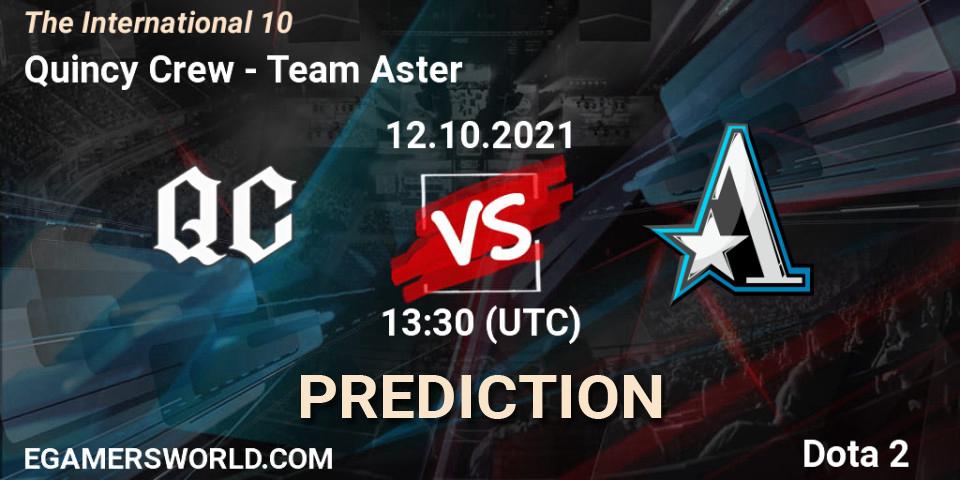 Pronóstico Quincy Crew - Team Aster. 12.10.2021 at 16:31, Dota 2, The Internationa 2021