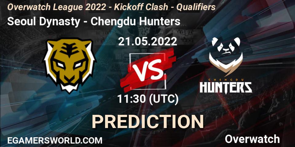 Pronóstico Seoul Dynasty - Chengdu Hunters. 22.05.2022 at 11:10, Overwatch, Overwatch League 2022 - Kickoff Clash - Qualifiers