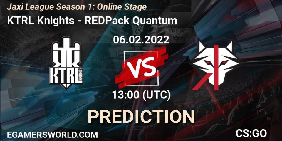 Pronóstico KTRL Knights - REDPack Quantum. 06.02.2022 at 13:00, Counter-Strike (CS2), Jaxi League Season 1: Online Stage