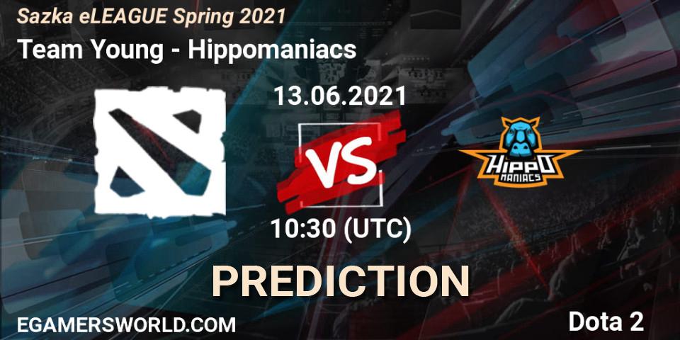 Pronóstico Team Young - Hippomaniacs. 13.06.2021 at 10:43, Dota 2, Sazka eLEAGUE Spring 2021